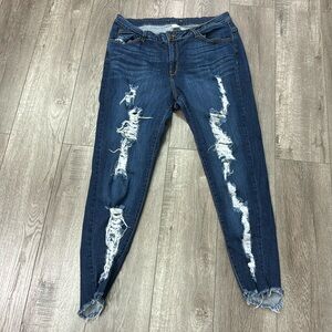 Encore Jeans size 2XL in great condition ripped blue jeans plus size jeans